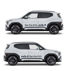 Vorführwagenkleber EV2 Set schwarz