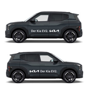 Vorführwagenkleber EV2 Set weiss
