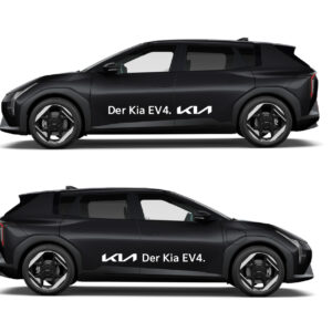 Vorführwagenkleber EV4 Set weiss