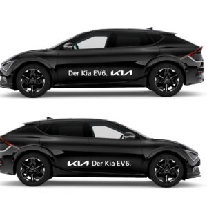 Vorführwagenkleber Kia EV6 – 1 Set weiss