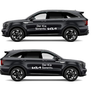 Vorführwagenkleber Kia Sorento – 1 Set weiss