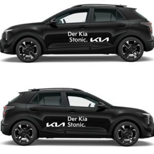Vorführwagenkleber Kia Stonic – 1 Set weiss
