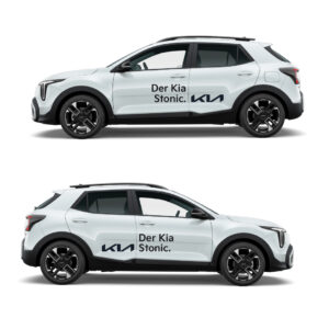 Vorführwagenkleber Kia Stonic – 1 Set schwarz