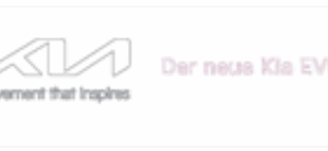 Vorführwagenkleber EV6 weiss