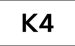 K4 Nummerntafeleinleger