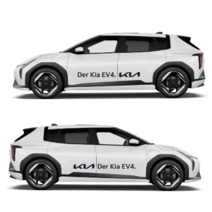 Vorführwagenkleber EV4 Set schwarz