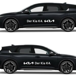 Vorführwagenkleber Kia K4- weiss